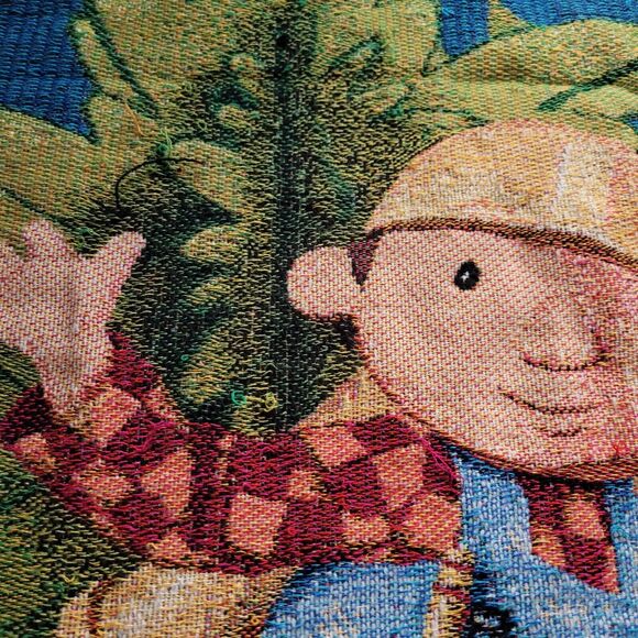 Vintage Bob Builder Tapestry Throw Blanket Afghan Animation British Construction - Picture 5 of 6